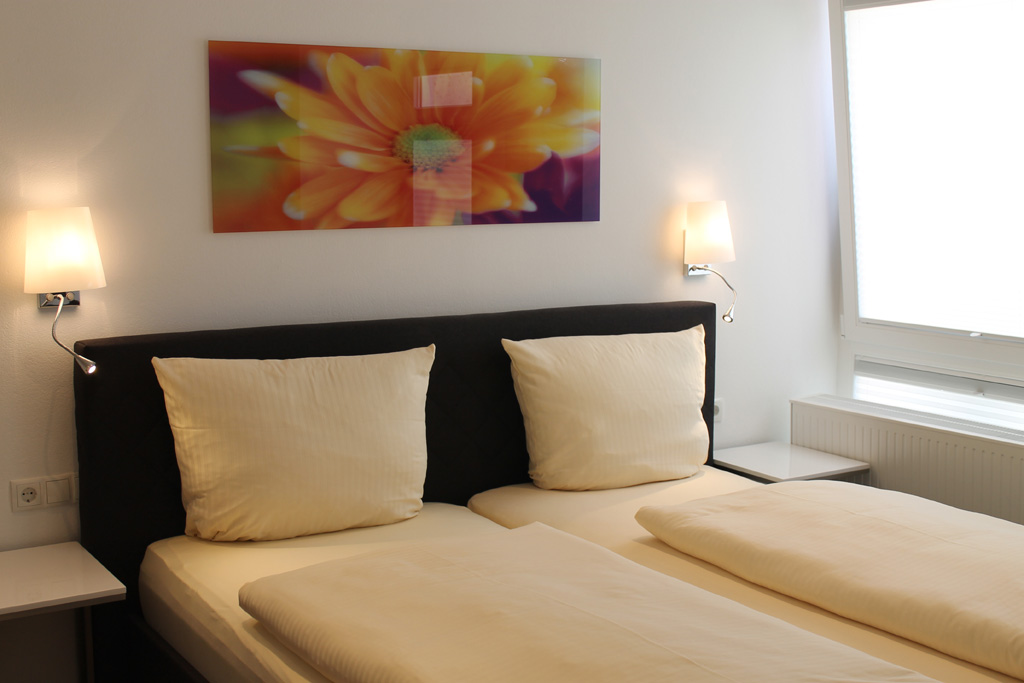 Komfortable Betten im Apartment Boppard